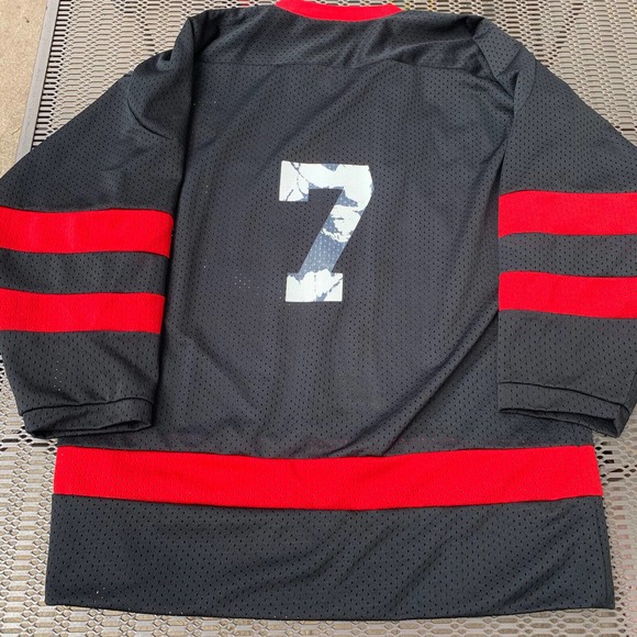Vintage Rochester Hockey Jersey VFW Post 1215 K1 Sportswear Black L Minnesota MN - Picture 6 of 9